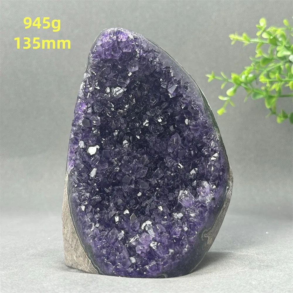 High Quality Uruguayan Amethyst Geode Quartz Crystal Cluster Home Office Decoration Reiki Healing Spiritual Meditation Cornucopi