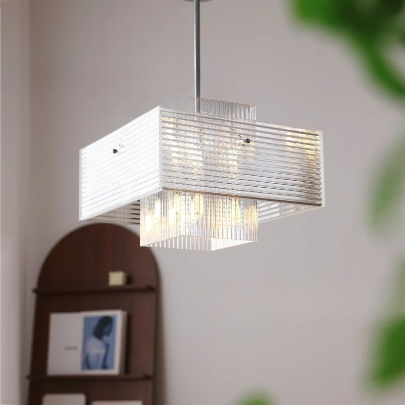 

Medieval geometric industrial style living room chandelier German modern simple refreshing light dining light Bauhaus