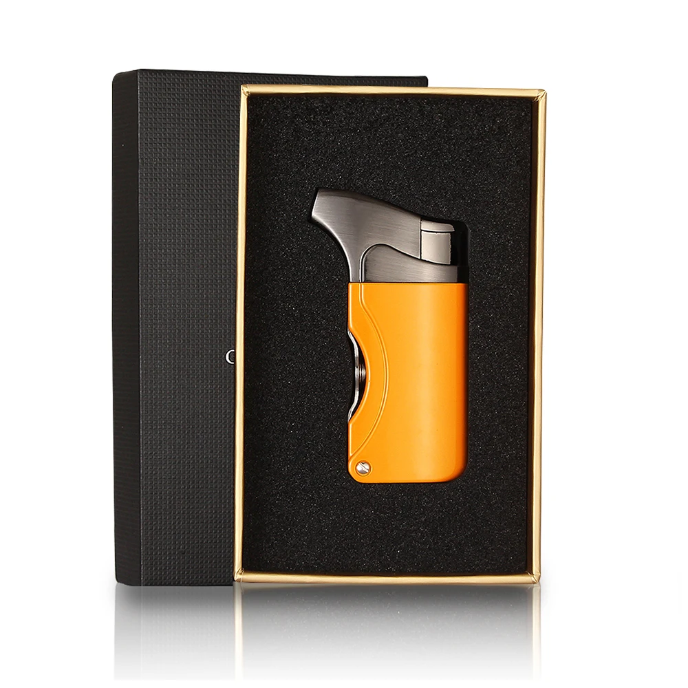 Galiner Lighters Metal Windproof Butane Gas Lighter Refillable Torch Jet Flame Cigar Lighter With Cigar Punch