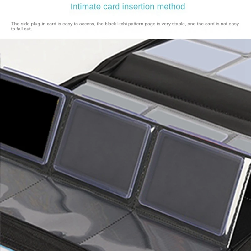 Top-216 Card Slots Large Capacity Hard Card Holder Card Collection Card Book Waterproof & Dustproof