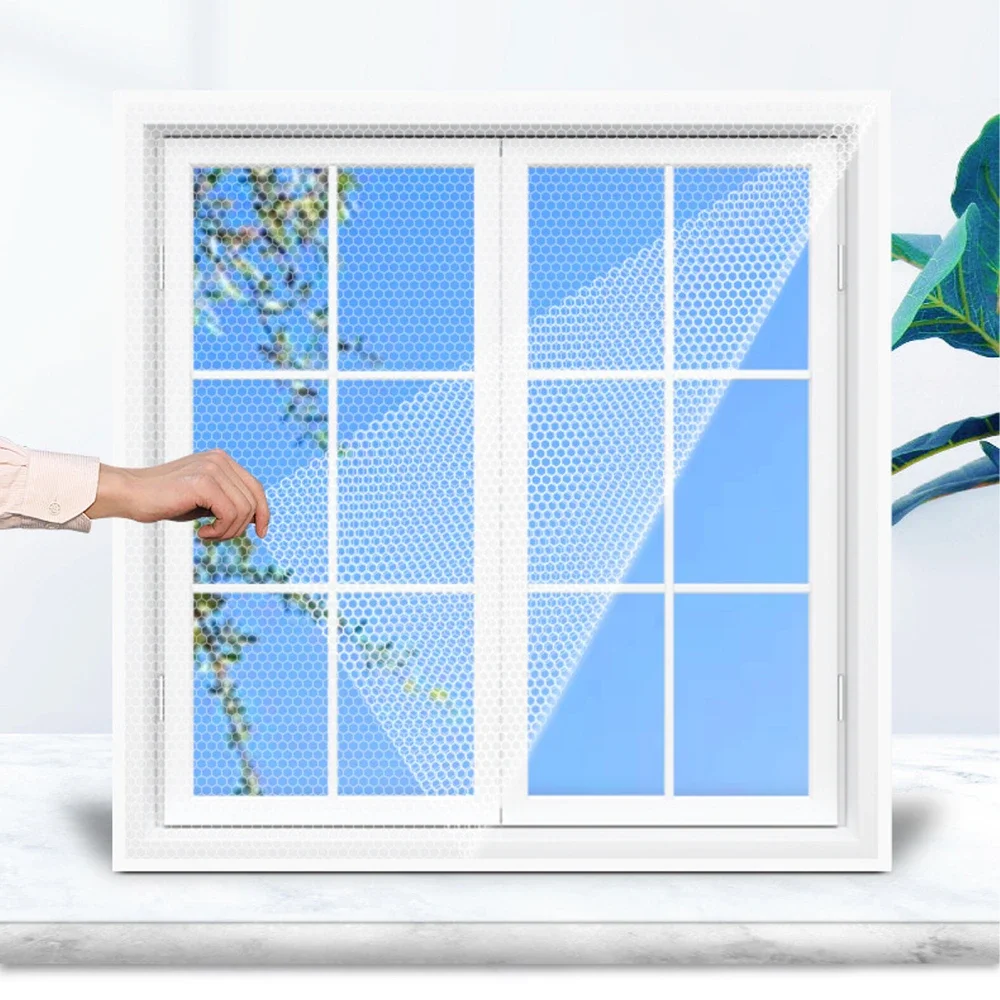 침실 플리퍼 제로 창 모기장 창 Ecoflow 곤충 자기 모기장 문 비행 스크린 커튼 스크린