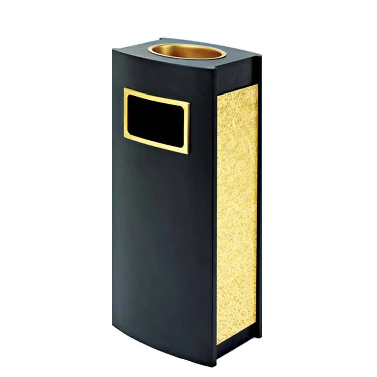 

Lobby Stand Steel Dustbin Garbage Can Metal Trash Bin Cigarette Ashtray Outdoor Trash Can for Hotel Restaurant