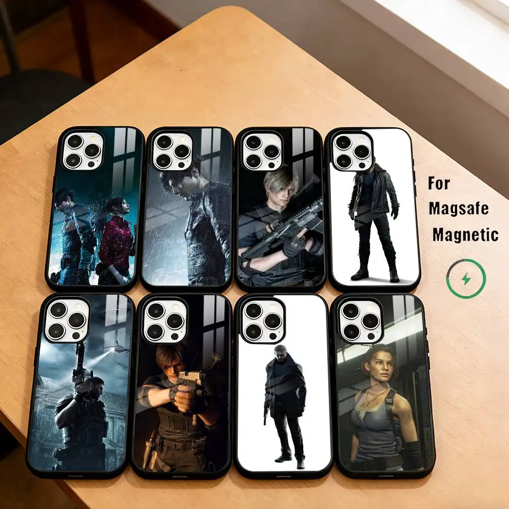 

Game R-Resident E-Evil RE Phone Case For iPhone17,16,15,14,13,12,11 Plus,Pro Magnetic For Magsafe Wireless Charging