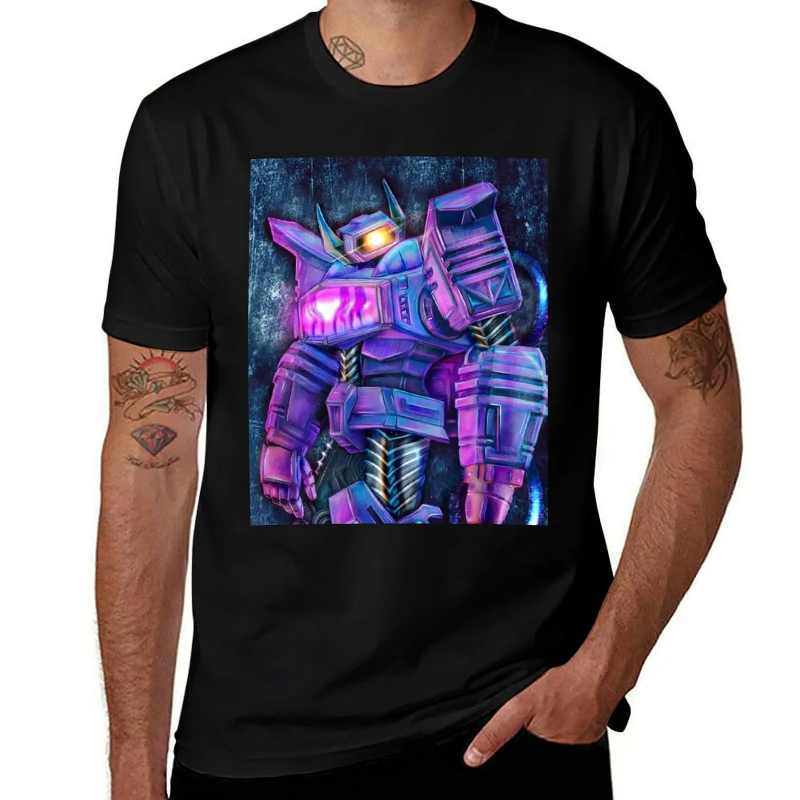 cyberpunk shockwave : T-Shirt Sports Casual Short Sleeve Cotton Tee T-Shirt