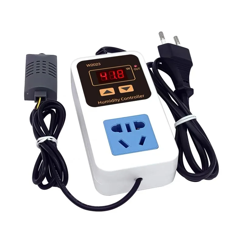W2023 지능형 디지털 습도 컨트롤러 가습 및 제습 지능형 습도 제어 소켓