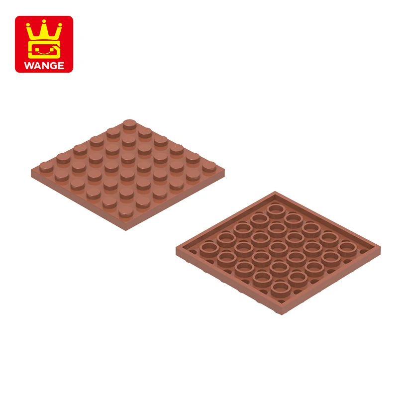 WANGE 18Pcs/Lot 3958 Short 6*6 Holes Block Moc Color Accessories Compatible with Brick DIY Children's Toy Assembly Gift Box