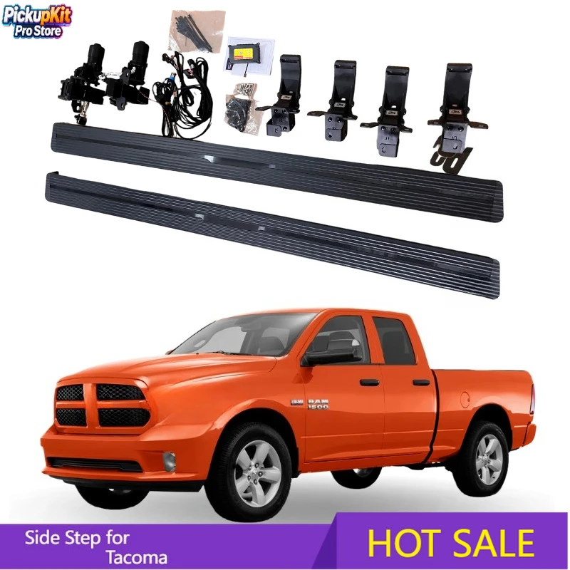 

Heavy-Duty Steel Black Running Boards Side Steps for Tacoma 4x4