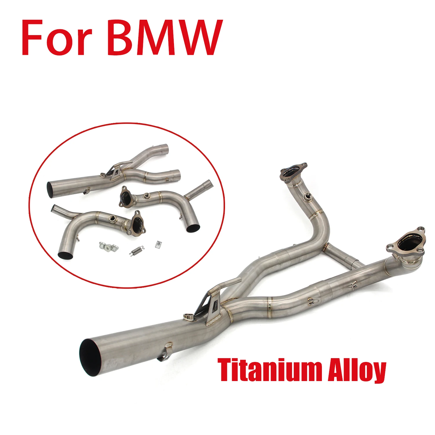 

Для BMW R1250R R1250RS R1250RT R1250GS ADVENTURE 2019-2023 мотоциклетная выхлопная труба, передняя соединительная труба из титанового сплава, надевается