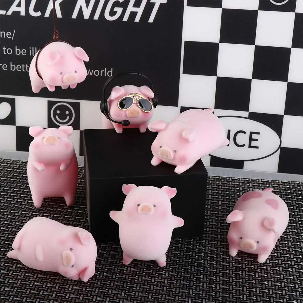 Accessories Cute Dashboard Car Decoration Funny Toys Car Pendant Pink Pigger Ornament Pig Car Decoration Lucky Piggy Hanging