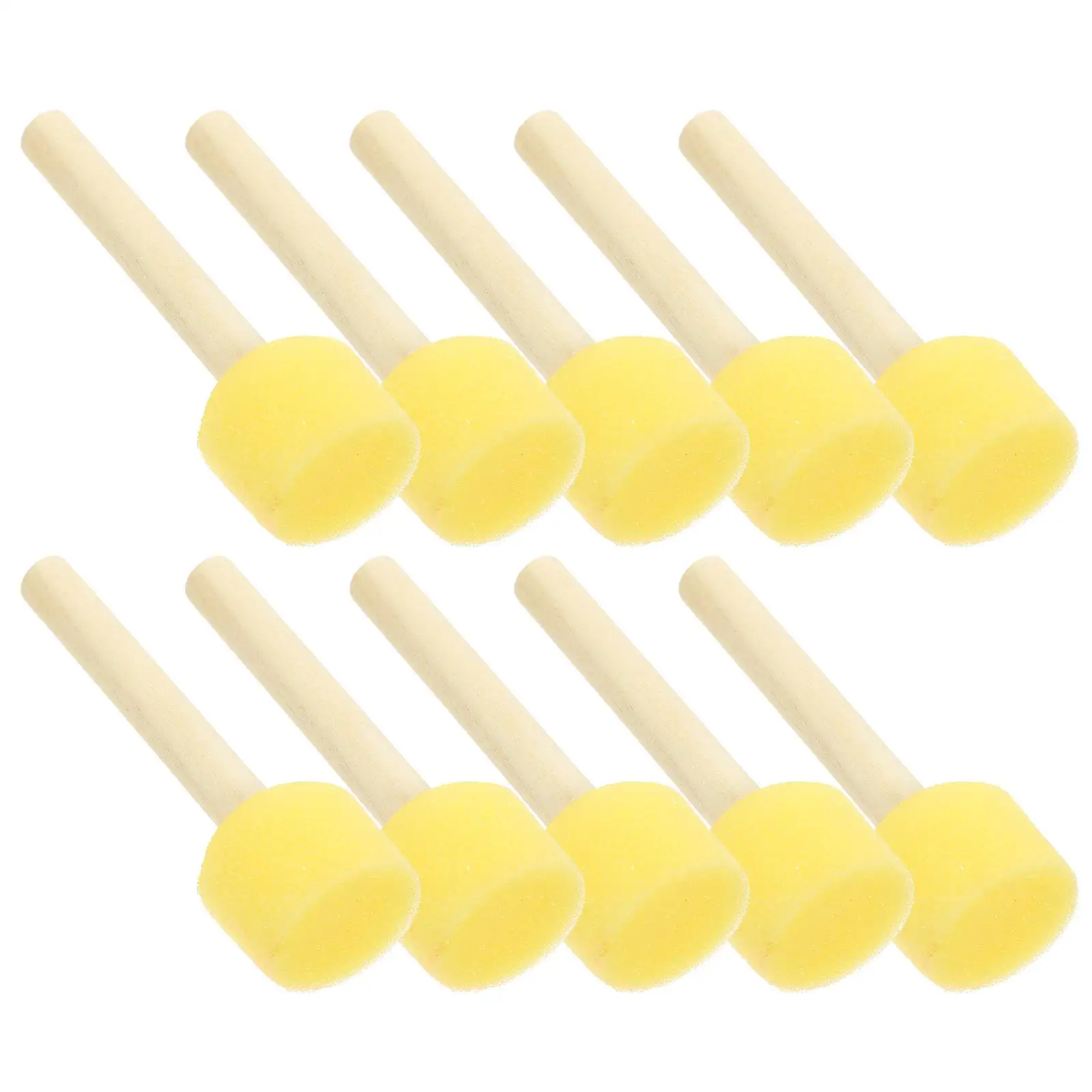 

20 Pcs Sponge Painting Brushes Supplies 3cm Round Tool for Graffiti Craft School Birthday Party