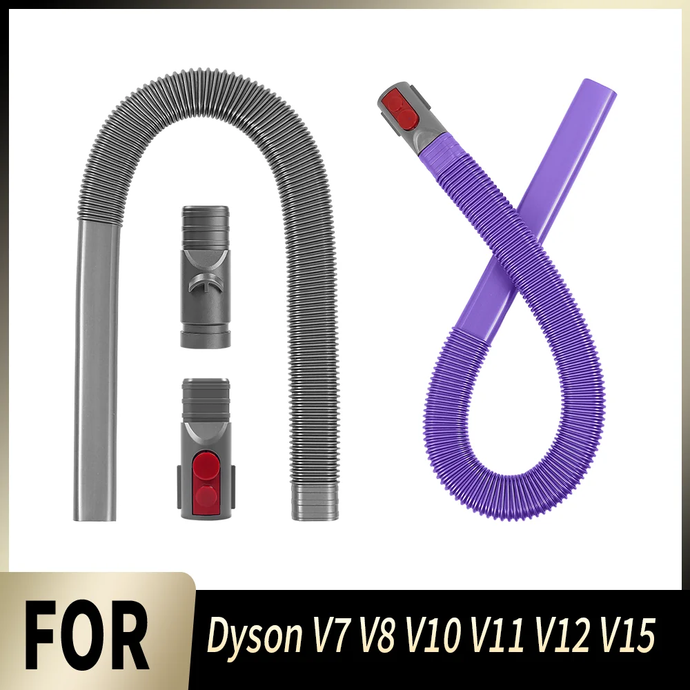 Mangueira de Limpeza para Saída de Ar de Secador para Aspiradores Dyson V7 V8 V10 V11 V12 V15, Ferramenta Flexível para Frestas, Removedor de Fiapos, Kit Universal de Peças de Reposição