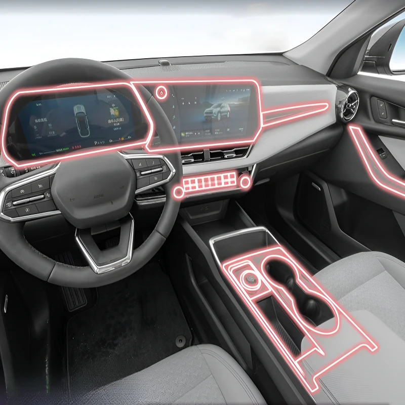 

Для Chevrolet Blazer Plus 2024-2025 приборная панель мультимедийная навигация прозрачная защитная пленка от царапин модификация