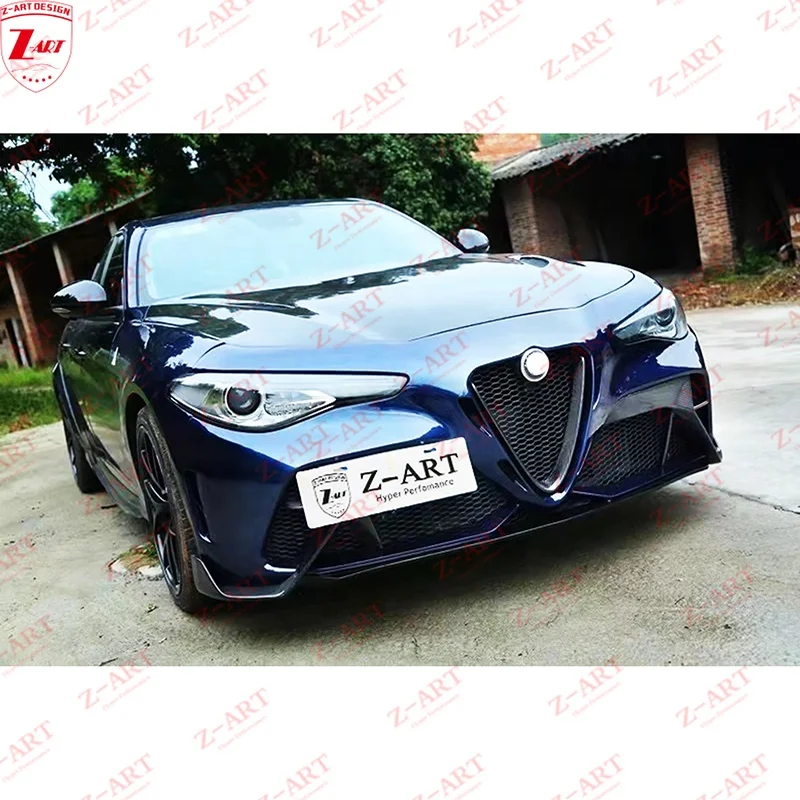 GTAM Carbon Fiber Front Bumper For Alfa Romeo Giulia Carbon Fiber Front Body Kit For Giulia GTAM Facelift Bumper Body Kit