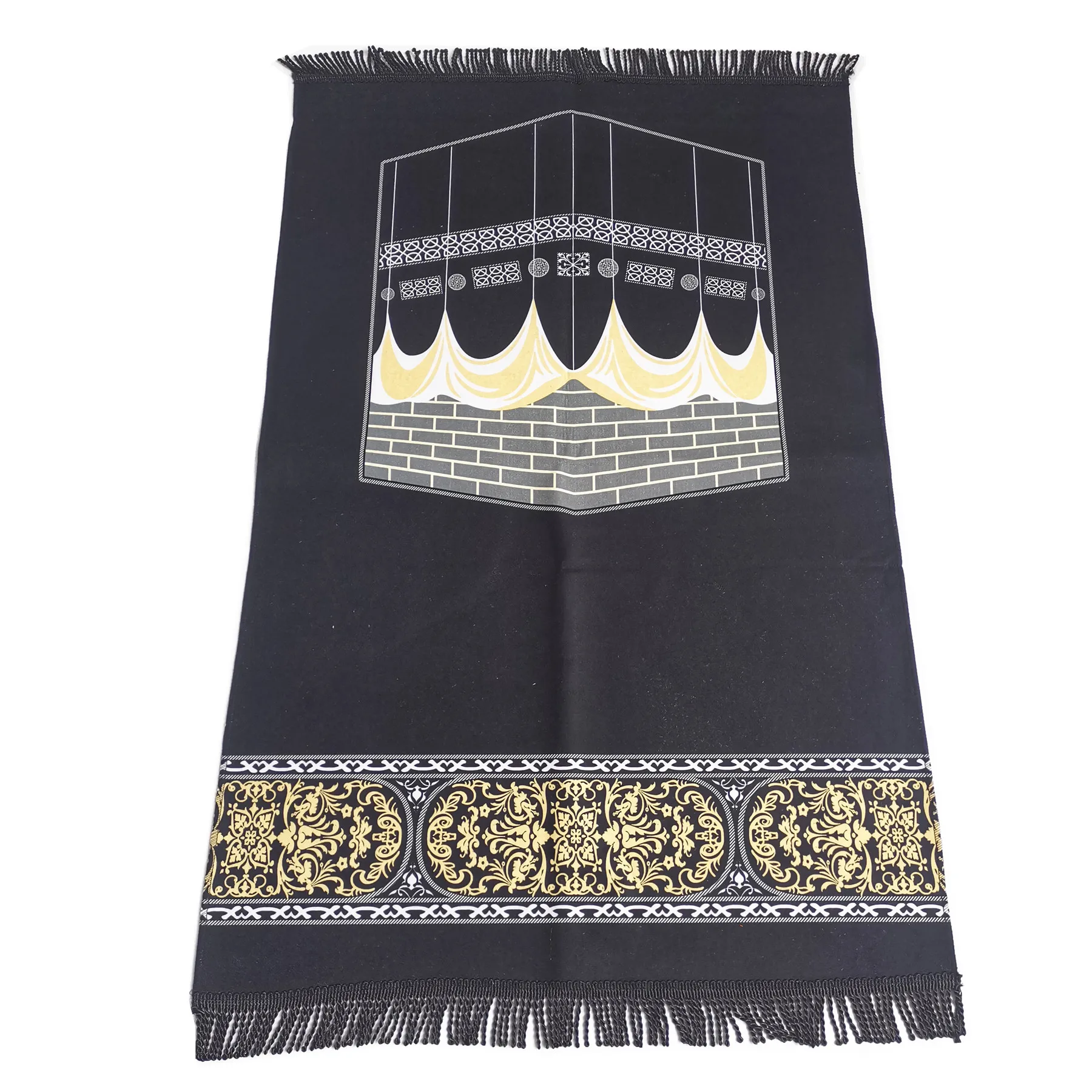 Muslim Prayer Mat Velvet Pray Rug Portable Sala Sejadah Hajji Janamaz Romadan Gift Mats