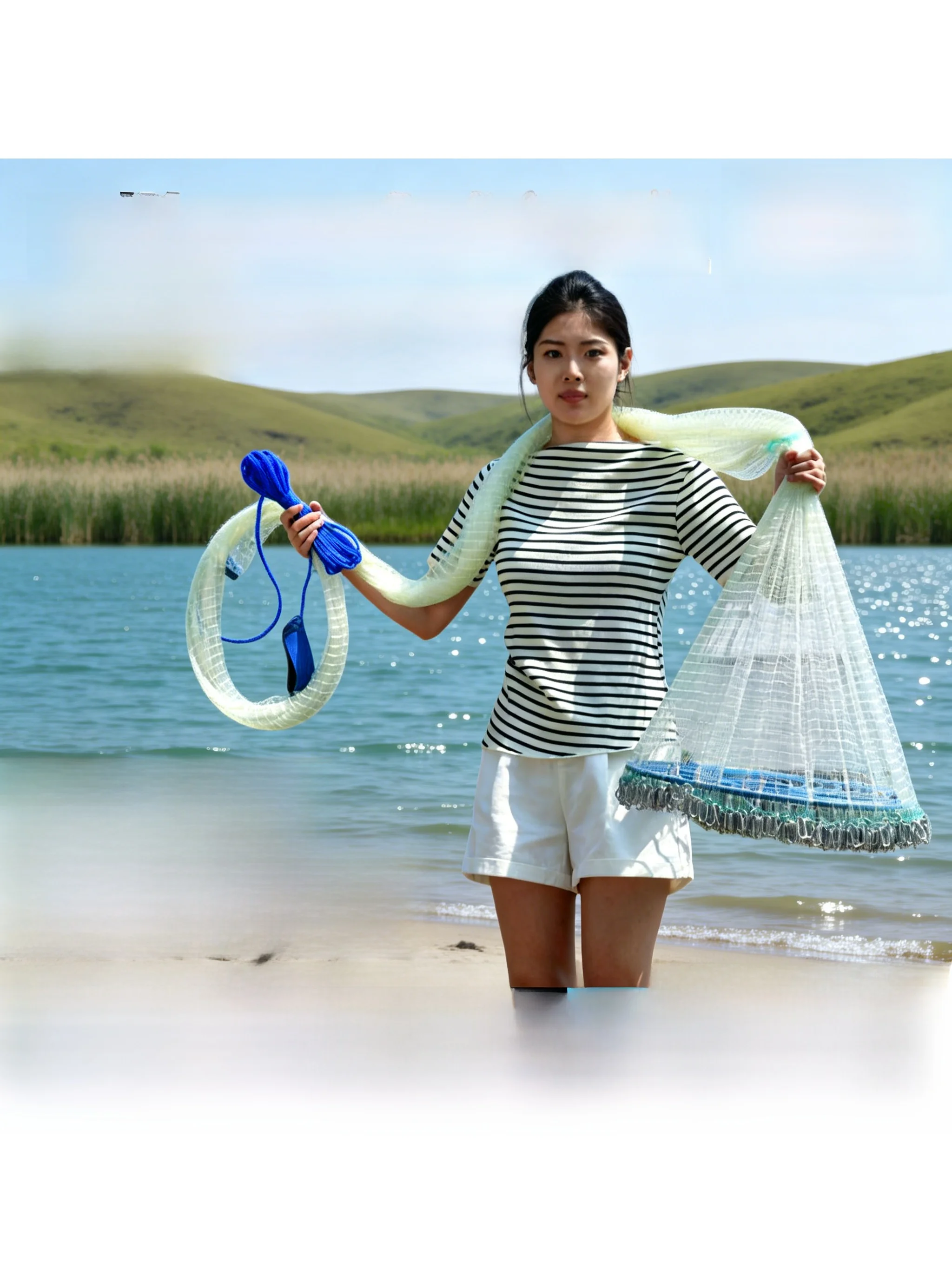 portable-hand-thrown-fishing-net-disk-chain-lightweight-easy-to-carry-travel-non-intrusive-fishing-gear-hand-screening-net