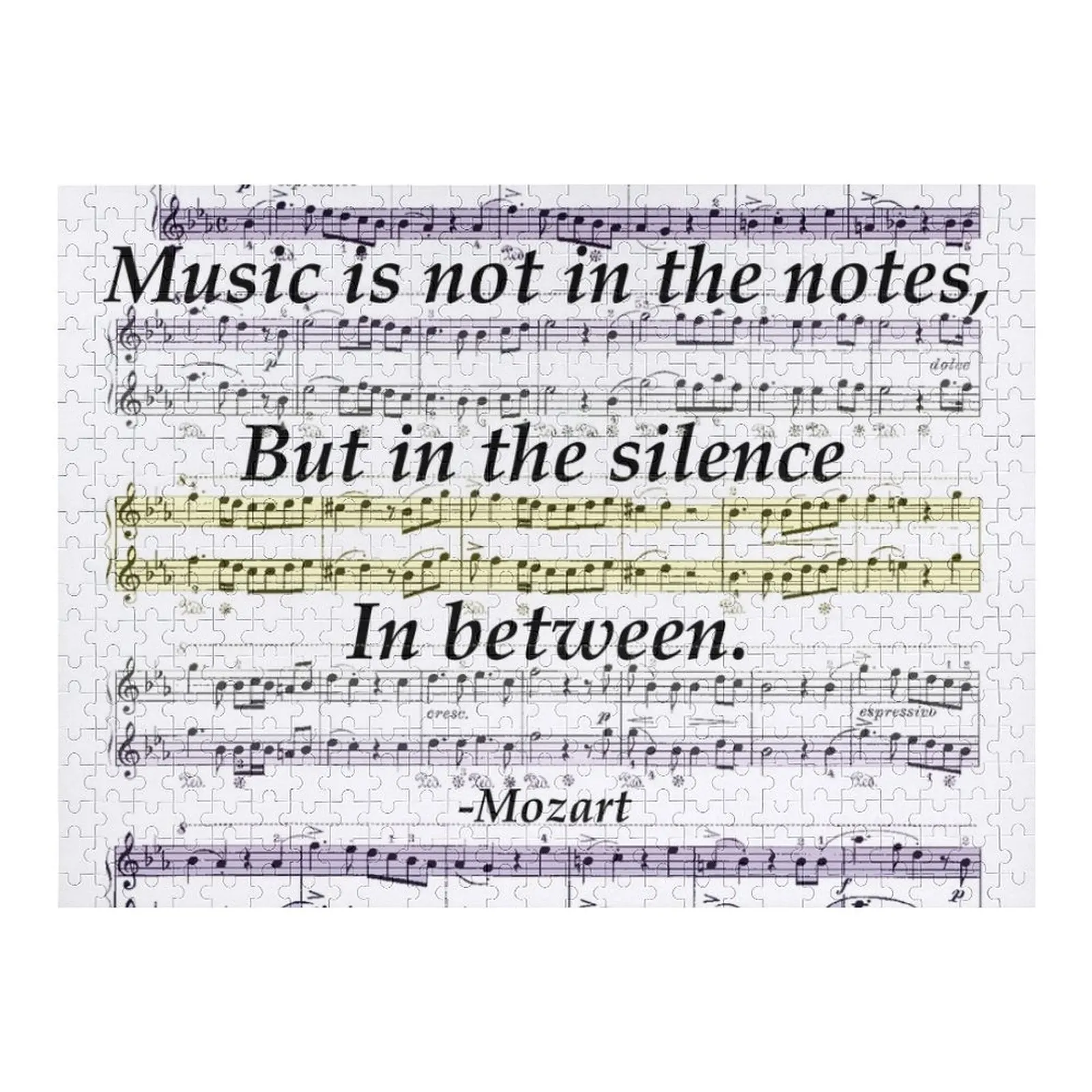 Note in musica e silenzio Puzzle Regalo personalizzato Puzzle giocattolo per bambini sposati