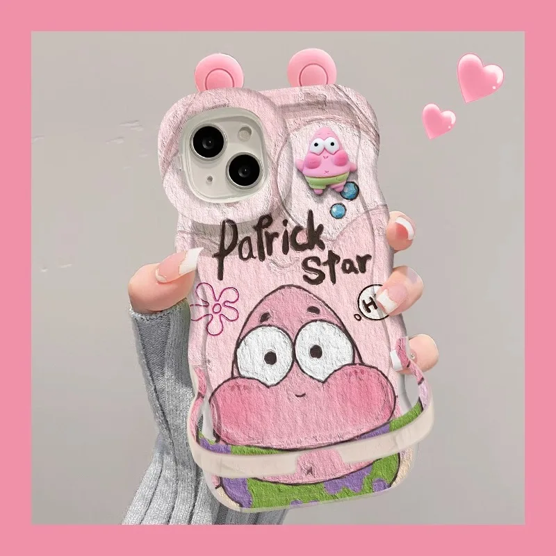 SpongeBobs Patrick Star Case for IPhone 15 14 11 Pro Max 13 12 Mini XR XS X 8 7 6 6S Plus SE 2020 Soft Silicone Shockproof Cover