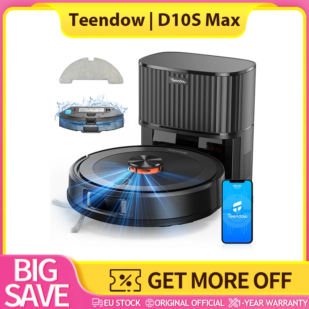 Teendow D10S MAX Robot Aspirador