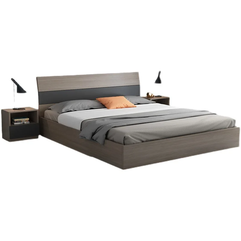 

Modern simple tatami bed, high box storage bed