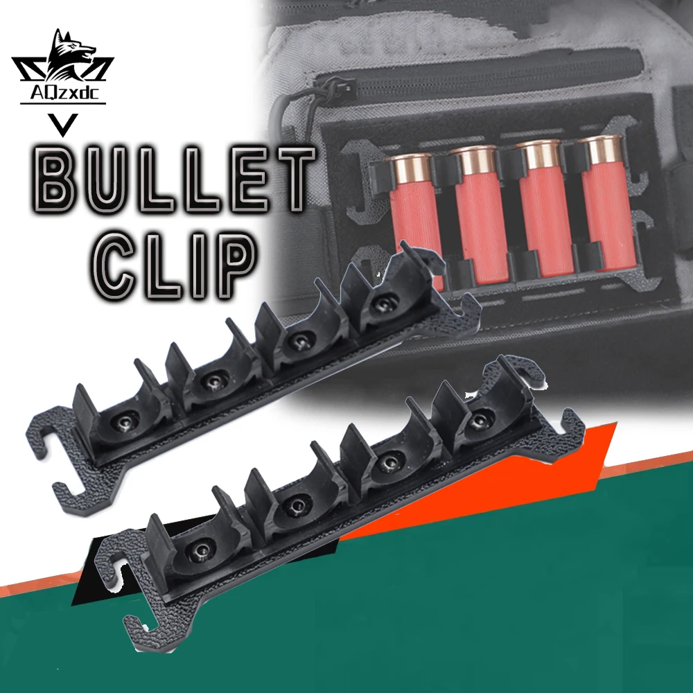 

Tactical Bullet Clip Shotgun Quick-Draw Molle Clip Airsoft Soft Bullet Model Toy Accessories 20mm Bullet Carrier for CS Shooting