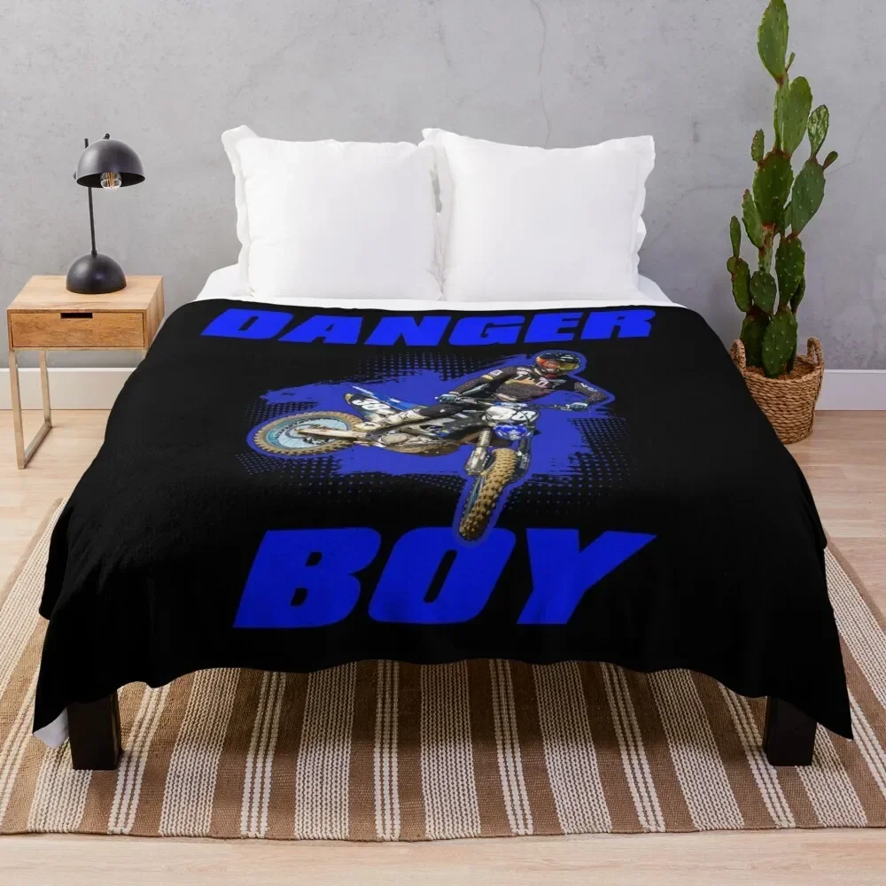 DANGERBOY 38 - Motocross and Supercross Fan art Throw Blanket Soft Beds Kid'S Blankets