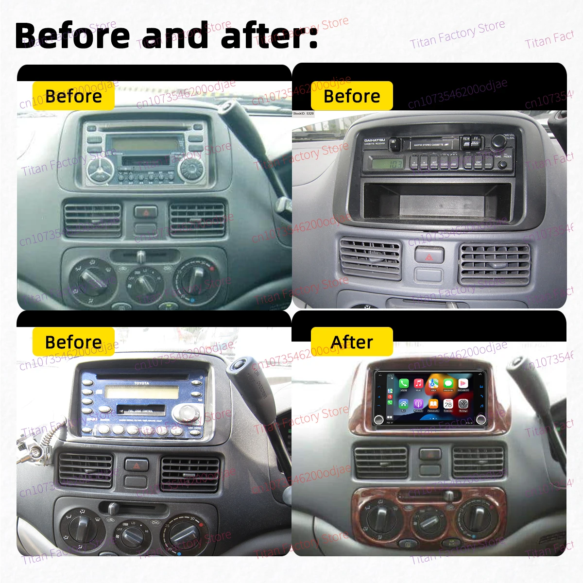 7 "شاشة أندرويد سيارة الوسائط المتعددة 2Din راديو لتويوتا راوم 1997-2002 اللاسلكية Carplay أندرويد السيارات رئيس وحدة ستيريو GPS BT WIFI