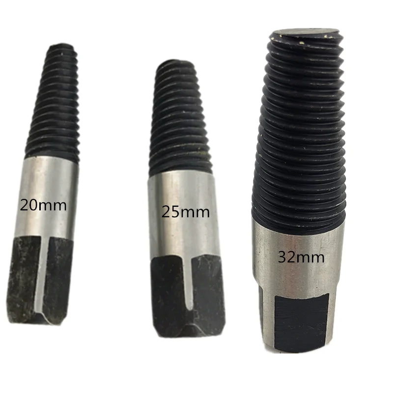 Size 20/25/32mm Water Pipe Repair Hand Reamer Set Faucet Broken Pipe Extractor Triangle Valve Broken Pipe Broken Wire Extractor