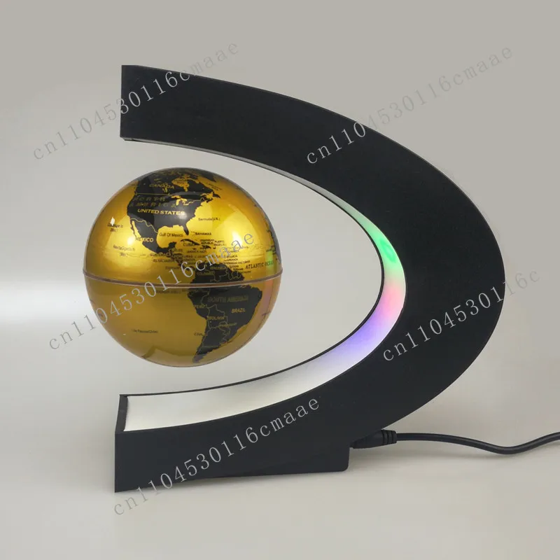 Maglev Globe O-shaped 3-inch Home Desktop Office Ornament Creative Children's Birthday Gift