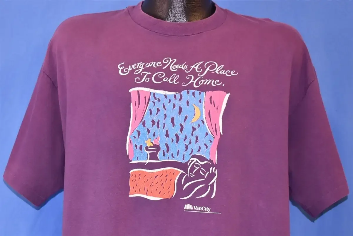 90s Vancity Everyone Needs a Place to Call Home Vancouver Credit Union T Shirt Extra Large