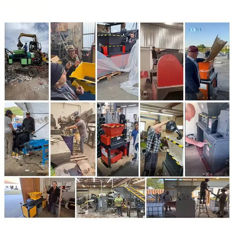 VANEST And Tires Organic Waste Metal Scrap Crusher Hine Shredder