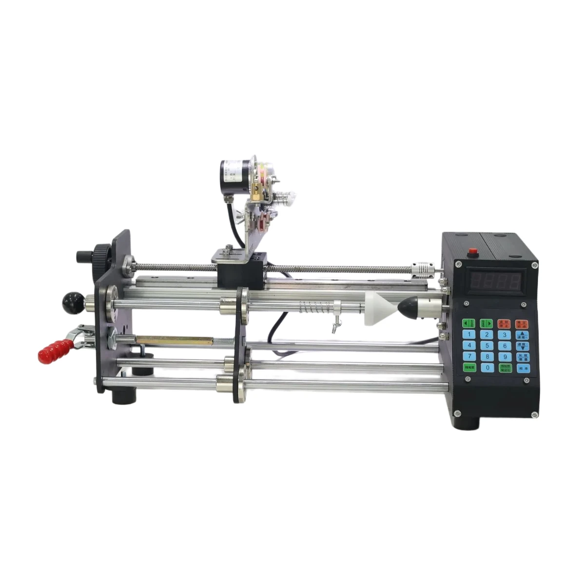 PWD-M-15 Intelligenza multifunzionale Bobina Riavvolgimento Filato Cono Linea di pesca Avvolgitrice Filo piatto Avvolgitore di filo metallico