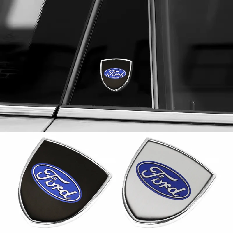 

3D металлический Стайлинг автомобиля, эмблема кузова, наклейки на багажник, окно, дверь, наклейки для Ford Fiesta Mondeo Fusion Escape Shelby Edge Kuga
