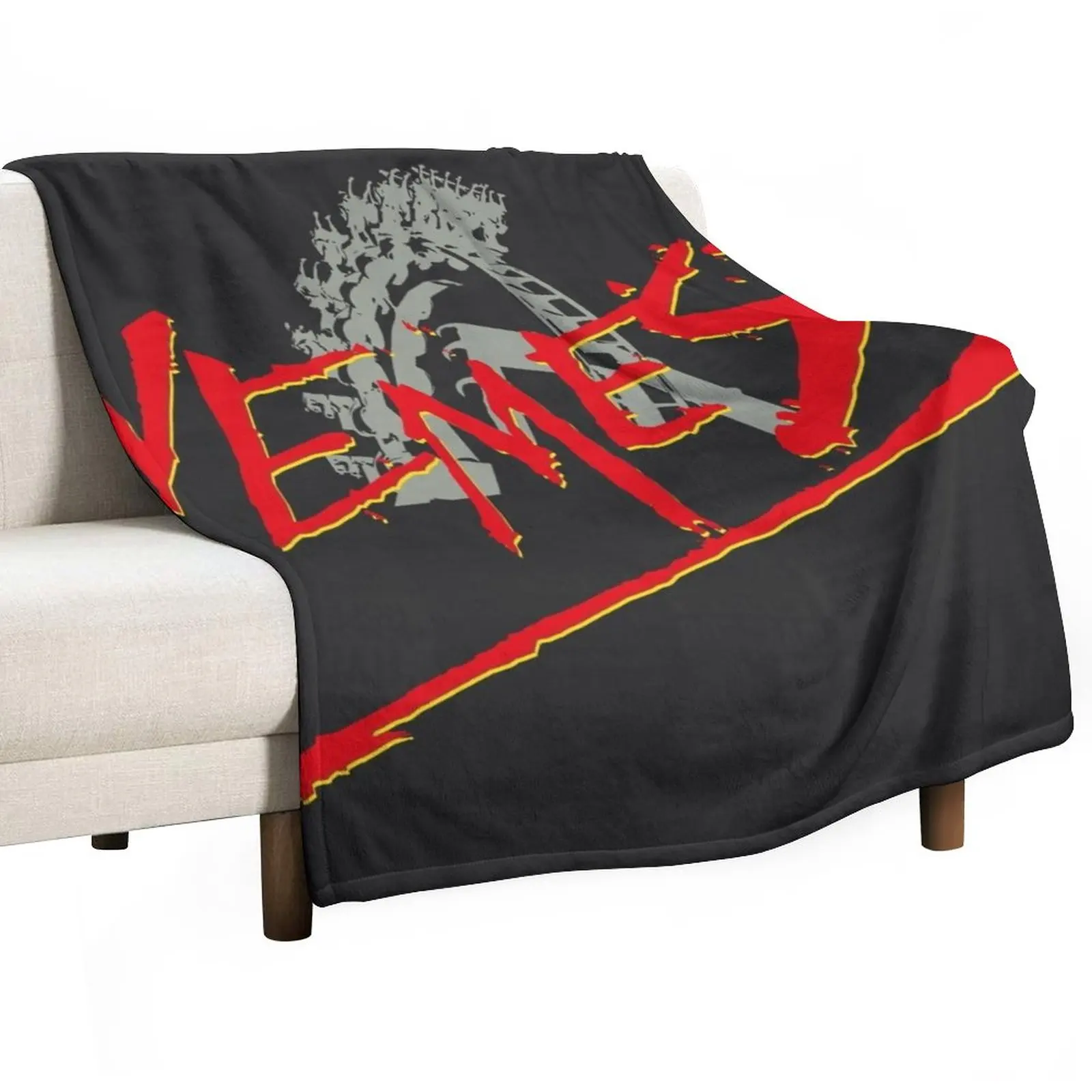 Nemesis Logo w/Loop Throw Blanket Retro Blankets Giant Sofa Blanket Extra Large Throw Blanket