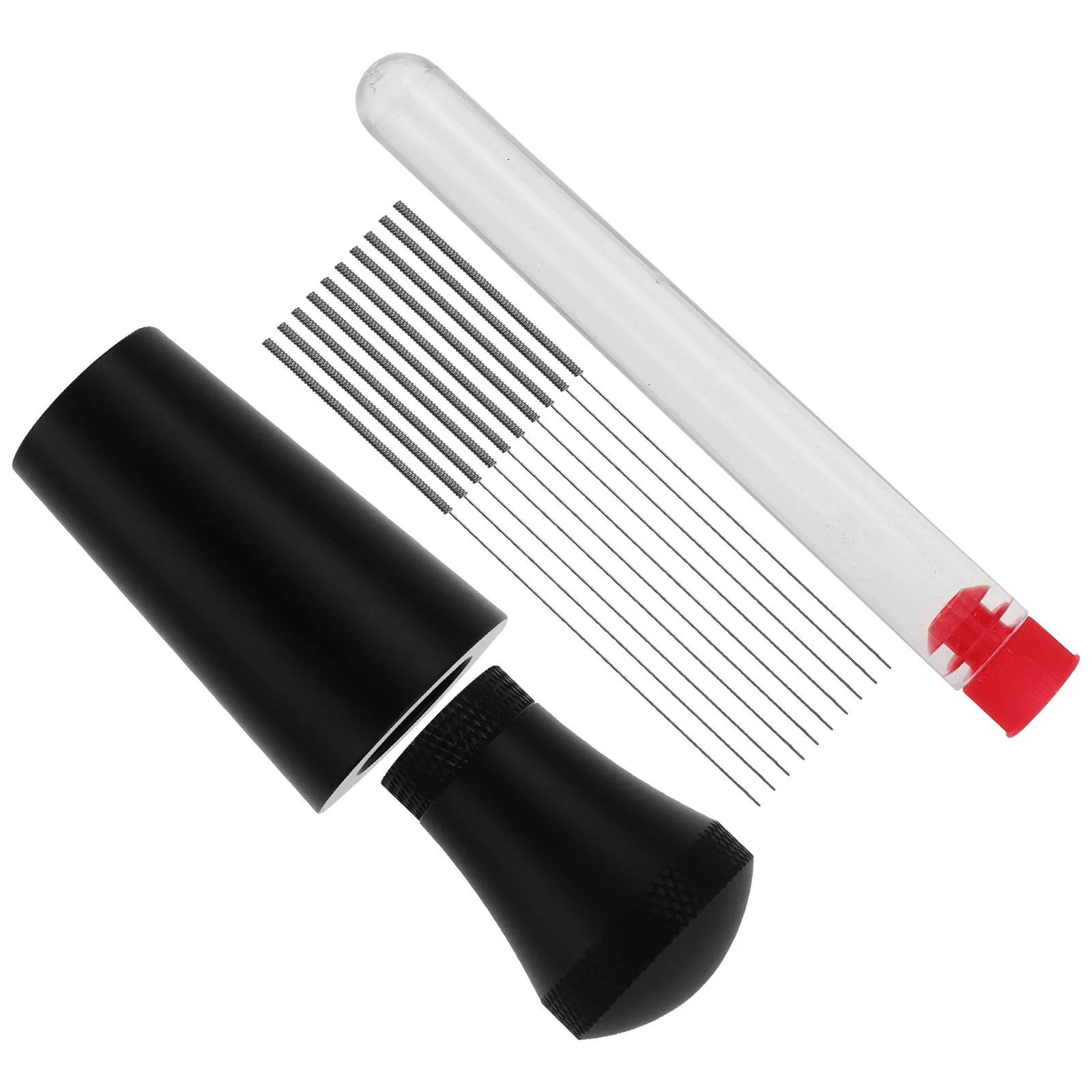 

Stainless Steel Powder Needle Stirrer Base Espresso Distribution Tool Coffee Needle Type Stirrers for Home Café Shop