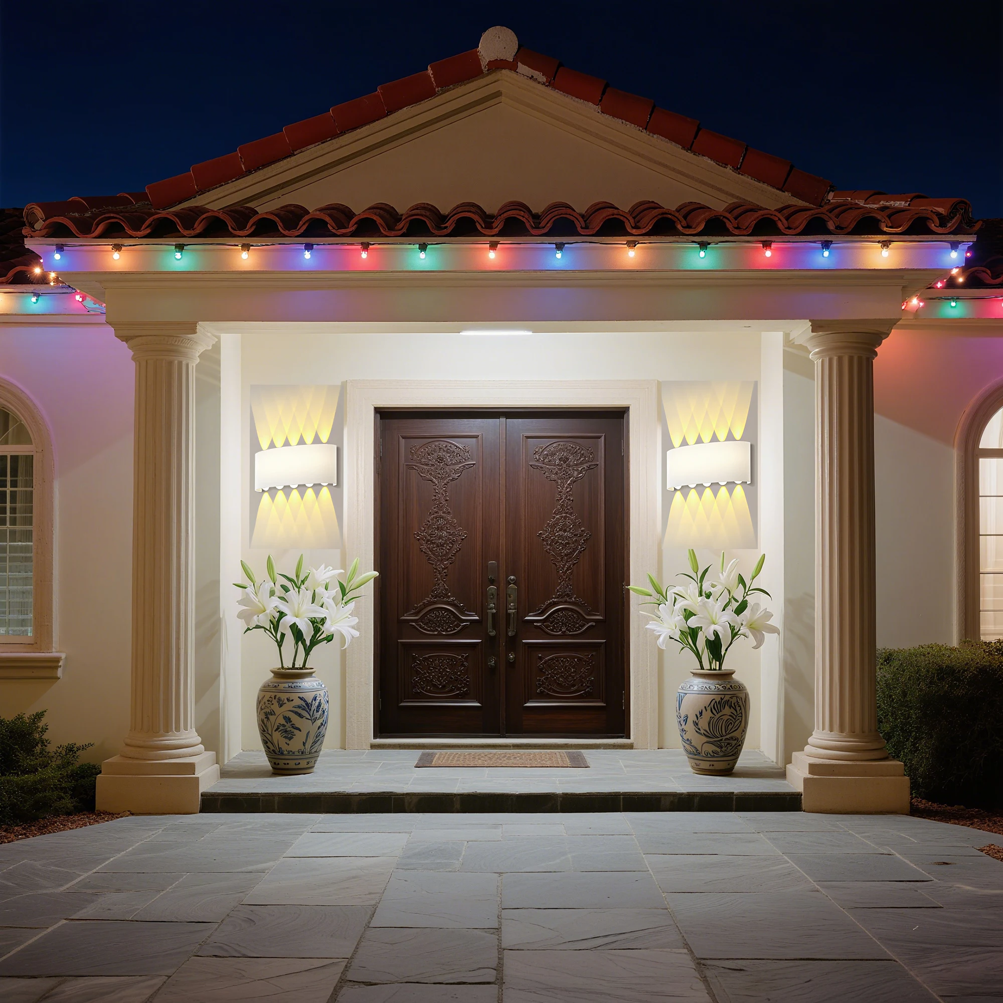 مصباح حائط ثنائي الاتجاه LED بقدرة 10 وات، خيار عملي لجانب السرير المريح في غرفة النوم وإضاءة المرآب