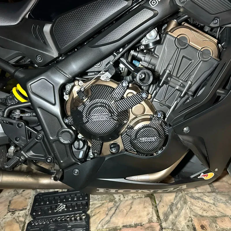 GBRacing For HONDA CB650F, CBR650F & CBR650R 2014-2020 & CB650R 2019-2020 Engine Cover SET Pulse Cover Clutch Alternator Cover image 3