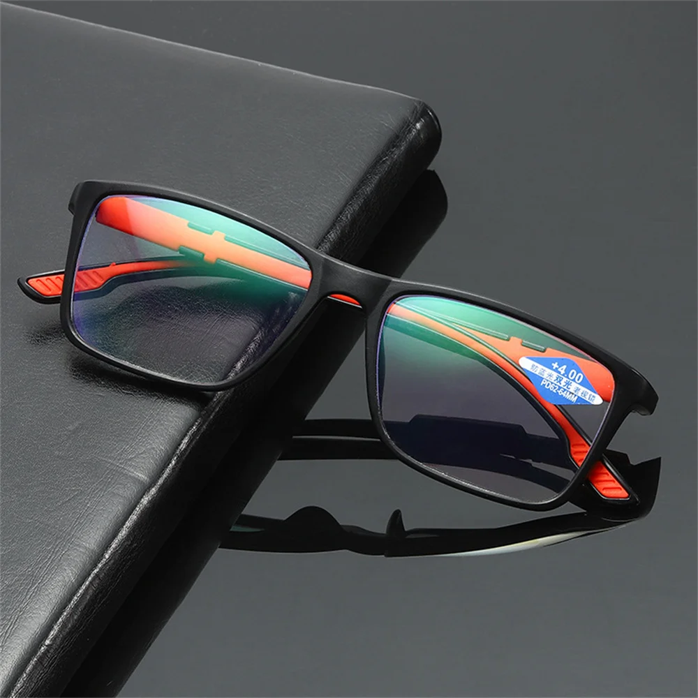 Vintage TR90 Reading Glasses Women Men Anti Blue Light Presbyopia Eyeglasses Bifocal Near Far Hyperopia Eyewear +1.0 2.0 3.0 4.0