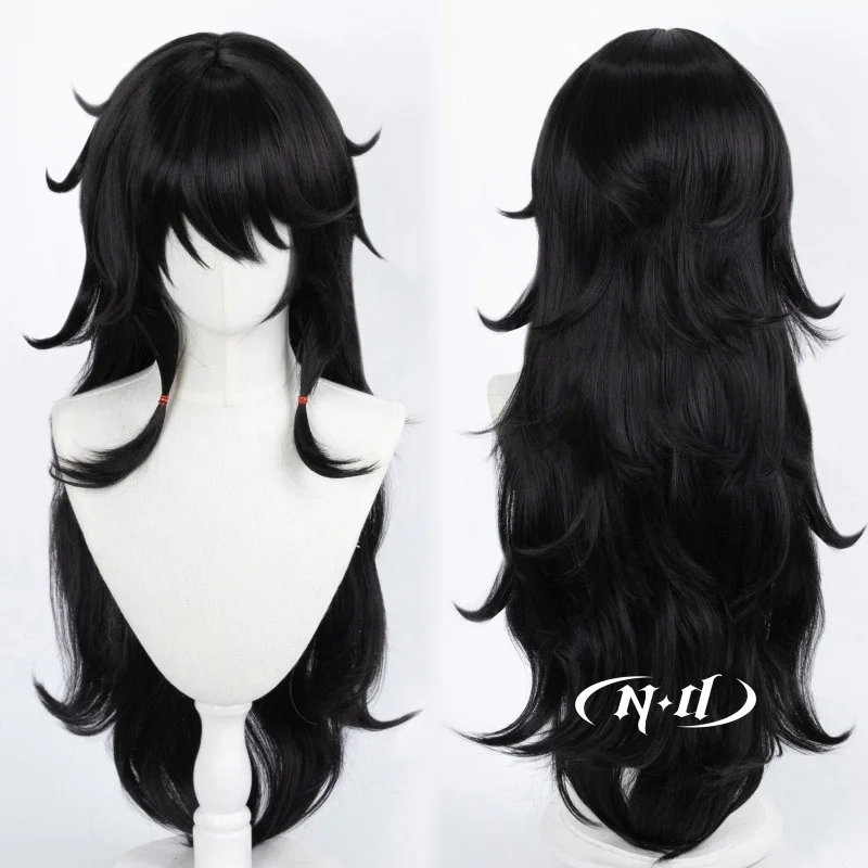

ND Touqi Guaitan Cosplay Wigs Ziju Fuzhao Game Cos Cosplay Long Black Hair for Comic Con Coser Costume Theme Party Synthetic
