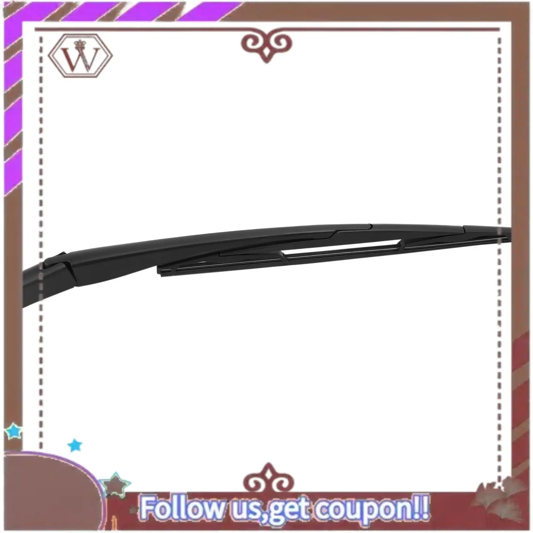 

A57E-Wiper Blades Arms Back Black For 206 207