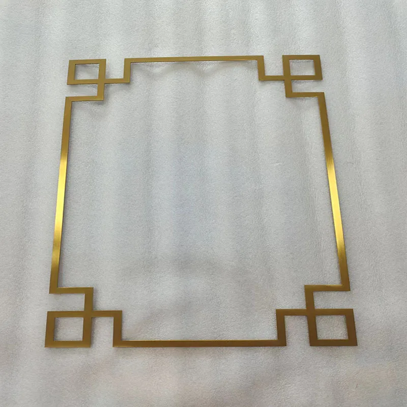 

Customized. Stainless Steel-Bar Integrated Seamless Welding Metal Frame Wooden By Trim Wood Veneer Trim Metal Trim