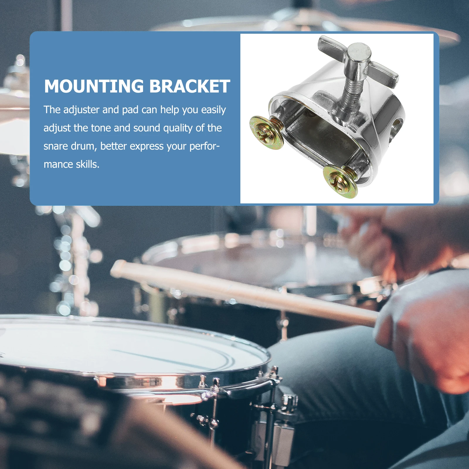 

Saddle Adjuster 52mm L18 Durable Precision Tom Drum Kit Mount Bracket Snare Parts Drum Set Accessories Percussion Bases