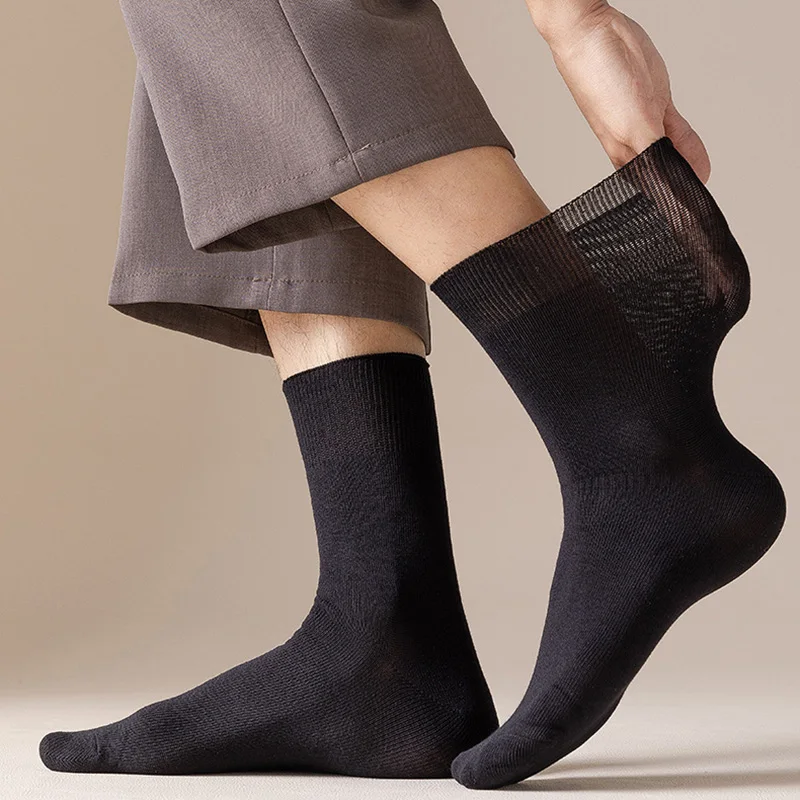 3 Pairs Loose Mouth Men\'s Socks Large Plus Big Size 48,49,50 Old Men Diabetic Socks Prevent Varicose Veins For Diabetes Patients