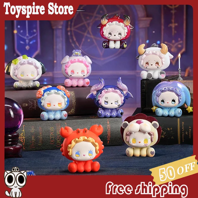 

Оригинальная коллекционная мини-фигурка Lucky Emma Hey Zodiac Series Blind Box, милая кукла, украшение для стола, игрушка, подарок для девочек, фанатов аниме