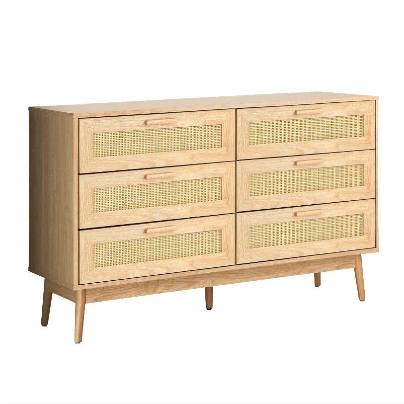 6 Chest of Drawers Tallboy Cabinet Bedroom Clothes Rattan Furniture Chest of Drawers Bedroom Set Bedroom Furniture