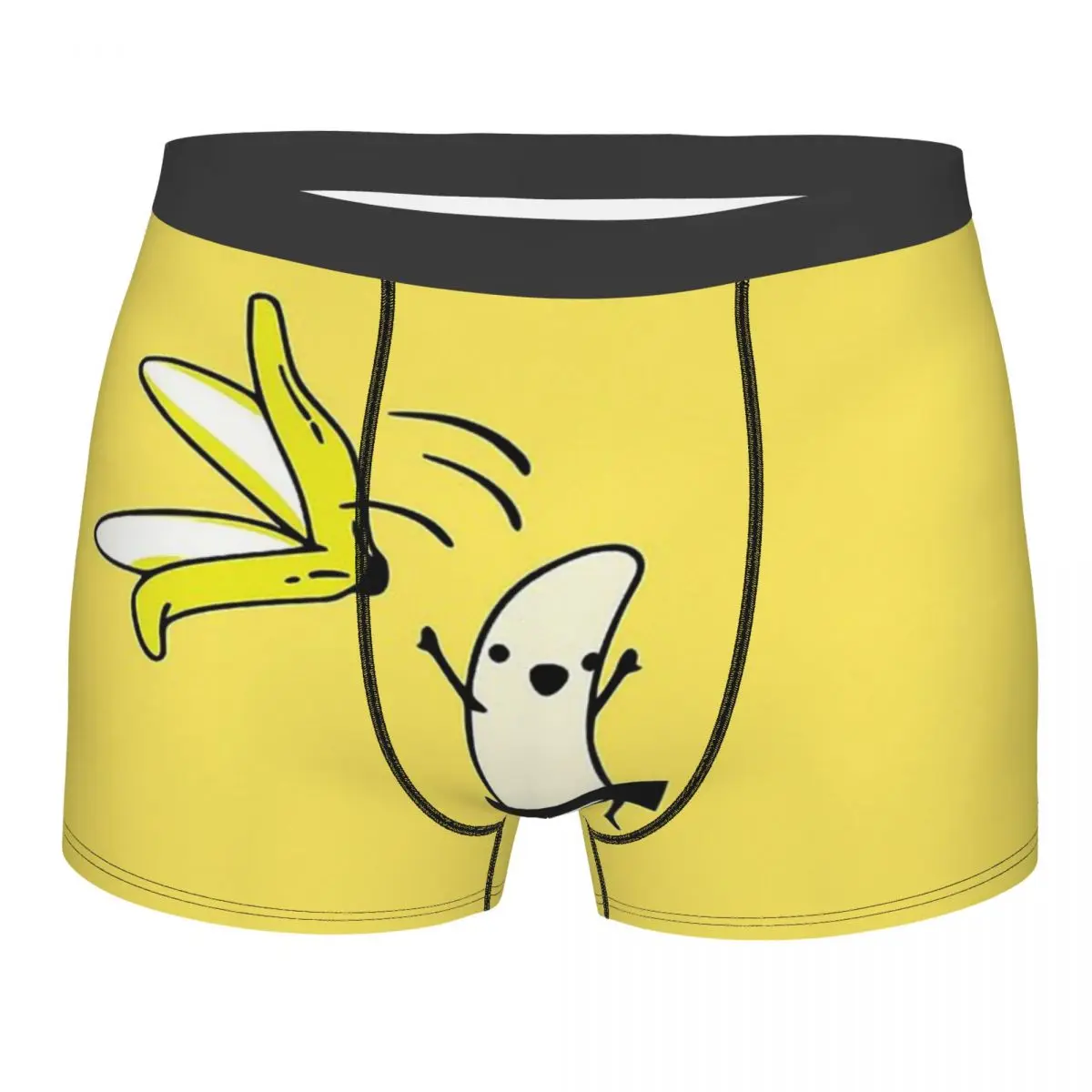 Bananas Creative Design Let\'s Go Naked With My Banana Underpants Breathbale Panties Man Underwear Print Shorts Boxer Briefs