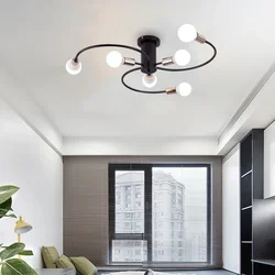 LED Bedroom Ceiling Lamp Creative Restaurant Lighting Nordic Ceiling Lamp Simple Living Room Study Chandelier