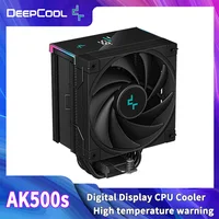 Refrigerador de CPU DeepCool AK500S con pantalla Digital 5 tubos de calor TDP 240W radiador 120mm FDB silencioso CPU disipador de calor enfriador de aire