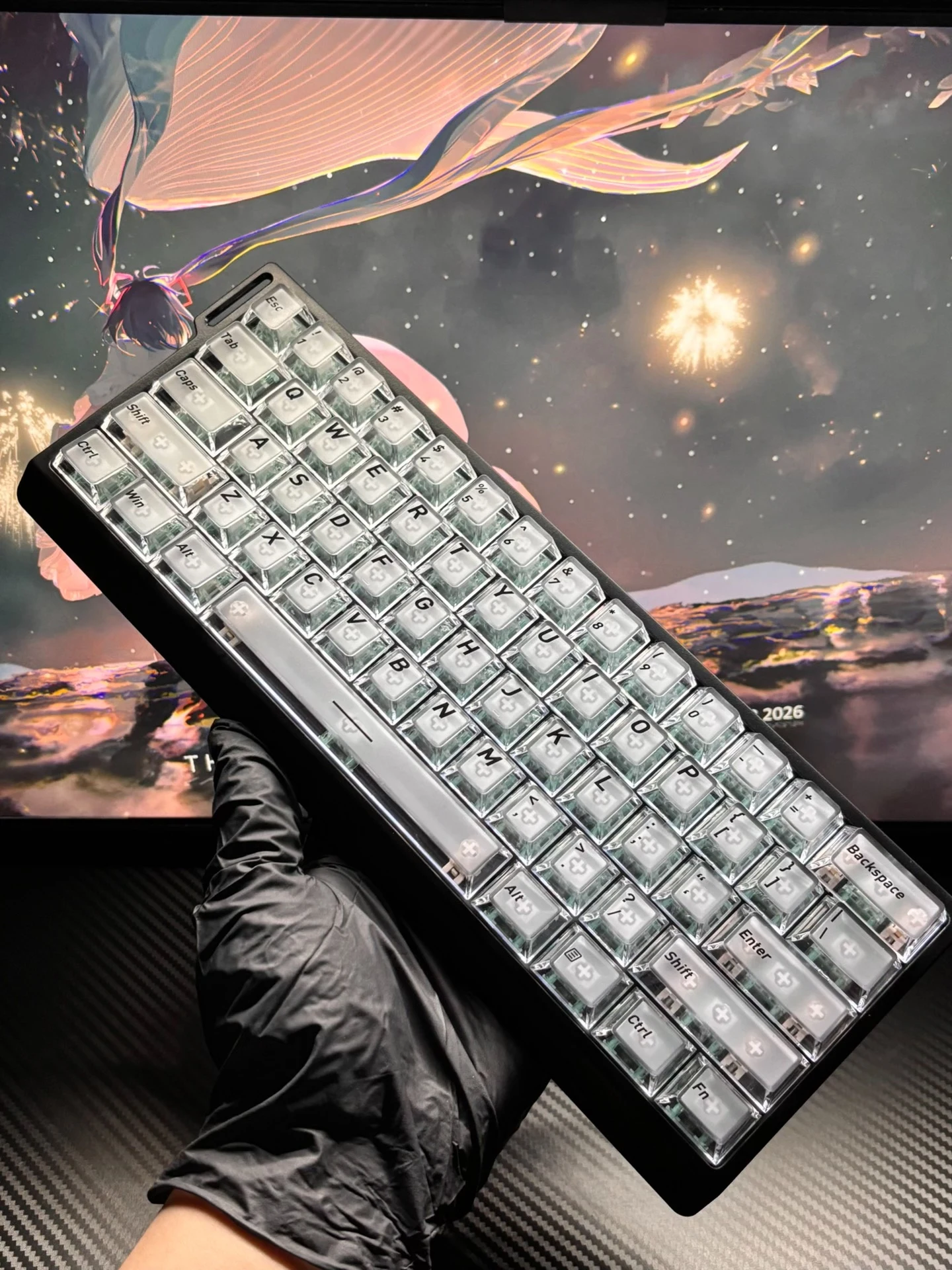 Custom RGB Magnetic Axis Keyboard, Premium HE Mechanical Kit with Hot-Swap PCB for Gaming Setups Gift