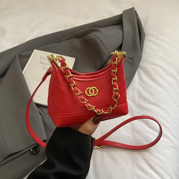 

2025 Girls' Underarm Purse, Cute Butterfly Chain Crossbody Bag, Vintage Quilted Small Shoulder Bag for Kids Daily Party