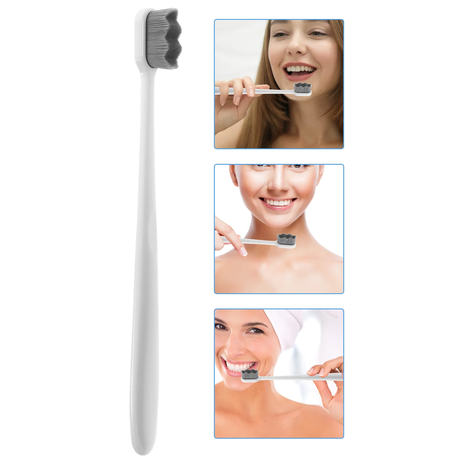 

4 Pcs Soft Toothbrush Camping Toothbrushes for Adults Gums Bristle Wear-resistant Travel Household Manual Kids